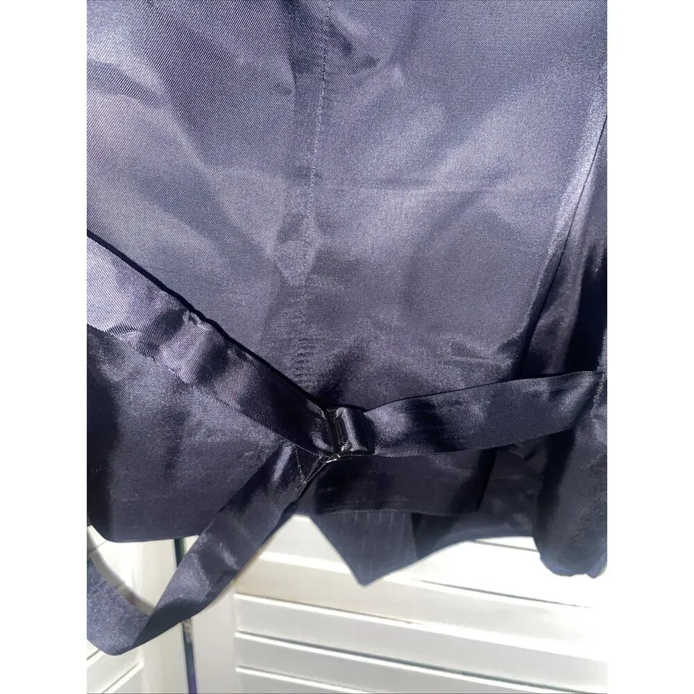 Botany 500 Vintage 50s 60s 3 Piece Pinstriped Dark Navy Wool Suit 42R 36x31